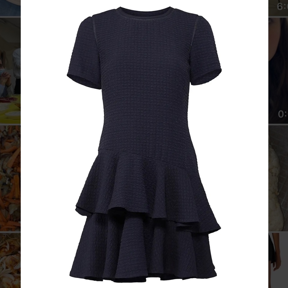 Rebecca Taylor Navy tiered dress - size 0